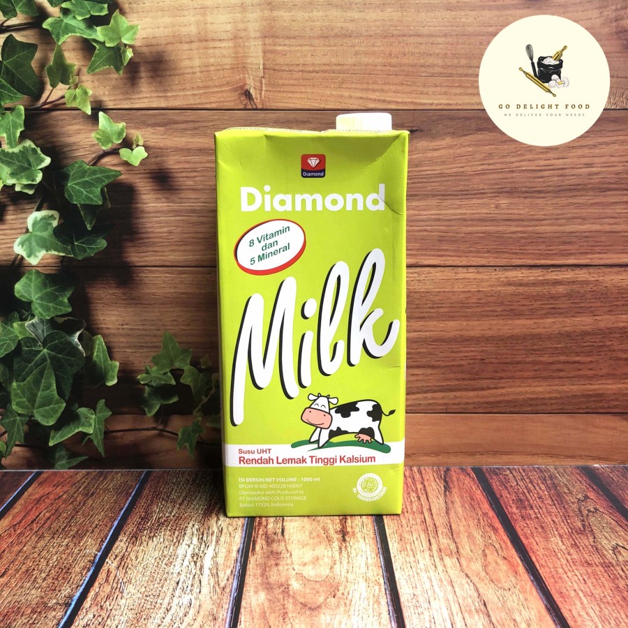 Susu UHT Diamond Low Fat (1 Liter)