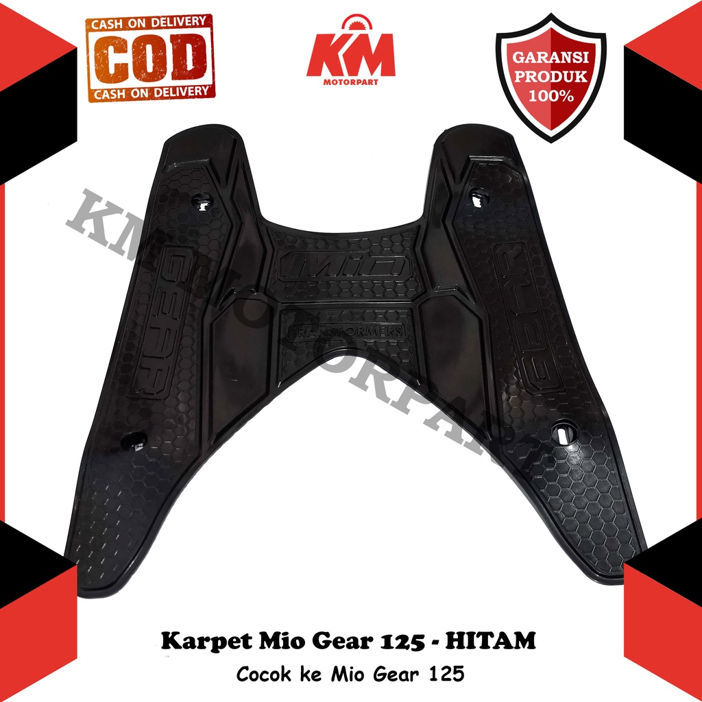 Karpet Mio Gear 125 Keset Pijakan Kaki Yamaha Mio Gear Bordes Bahan Karet Variasi