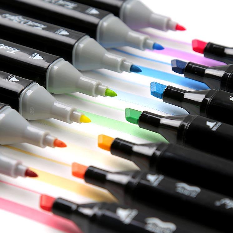 

leng TouchFive 24/36/48/60/80 Warna Sketsa Spidol Umum General Marker Set Animation Markers ♣ 28