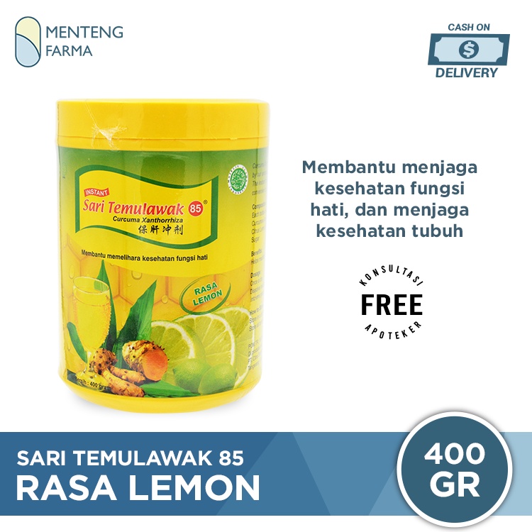 Sari Temulawak 85 Instan Plus Madu Lemon Toples 400 gr