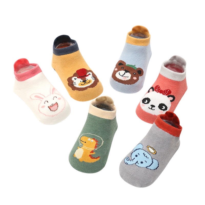 Kaos Kaki Anak Bayi Balita  Antislip Motif Belakang dan Blush Kaki / Baby Kids Socks