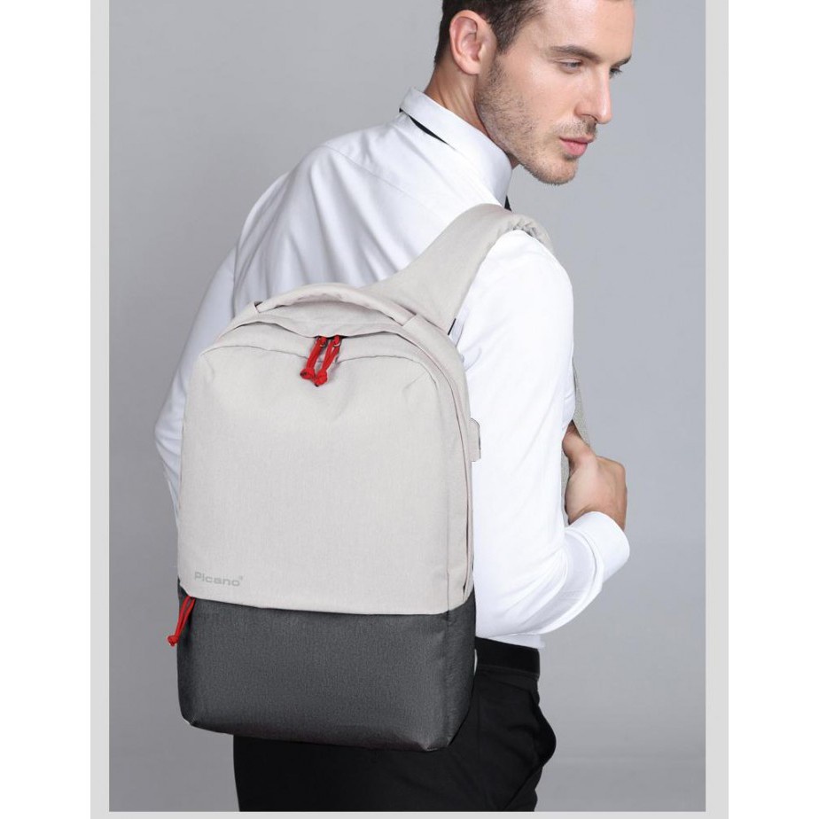 Tas PICANO WB-1601 USB Backpack Casual Elegant Anti Theft Bag Blue