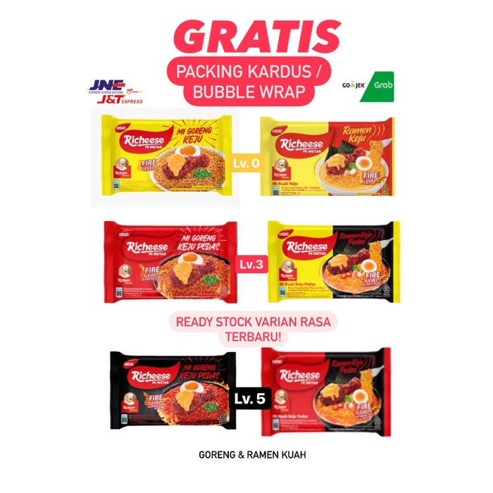 

PROMO richeese mie goreng keju level 3 dan level 0 - Ramen Keju Lvl0