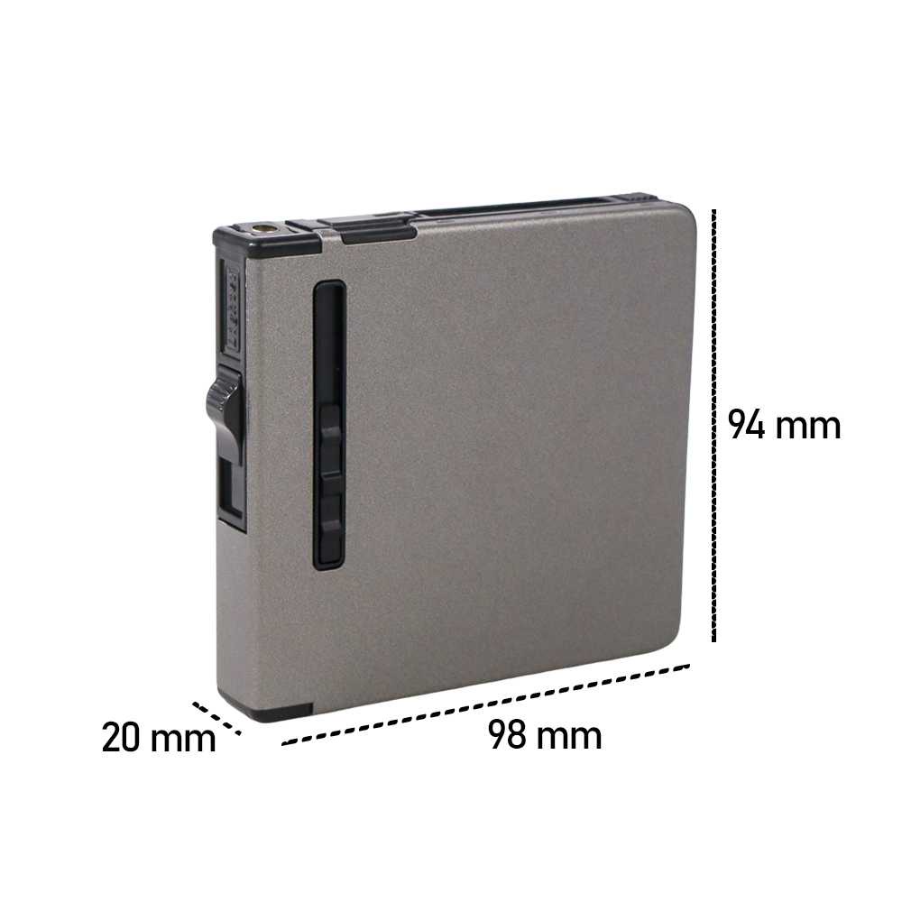 Kotak Rokok Case 20 Batang dengan Korek Gas LAFAGIET - 7CHXAAME