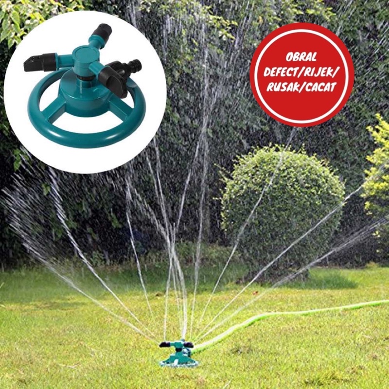 [OBRAL RIJEK] EECOO Round Sprinkler Air Taman 360 Derajat Full Set - YY107943