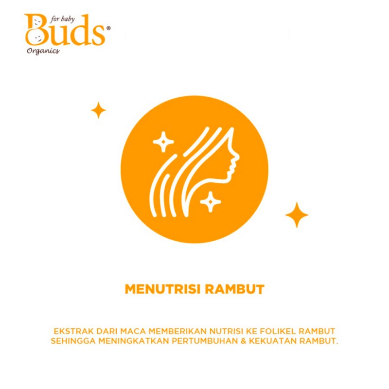 Buds Organics Baby Hair Volume Booster Penumbuh Rambut Bayi - 100 ml