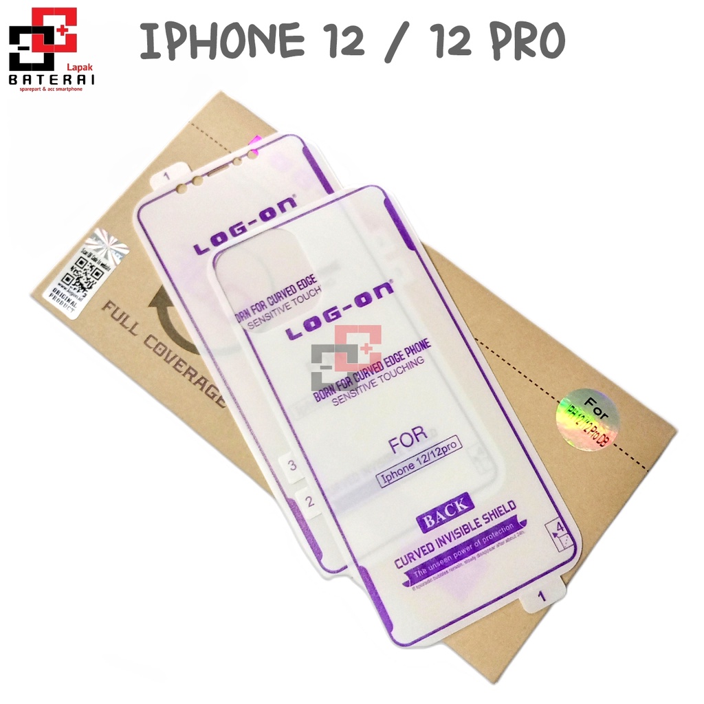 LOG - ON Anti Gores Hydrogel IPHONE 12 | IPHONE 12 PRO