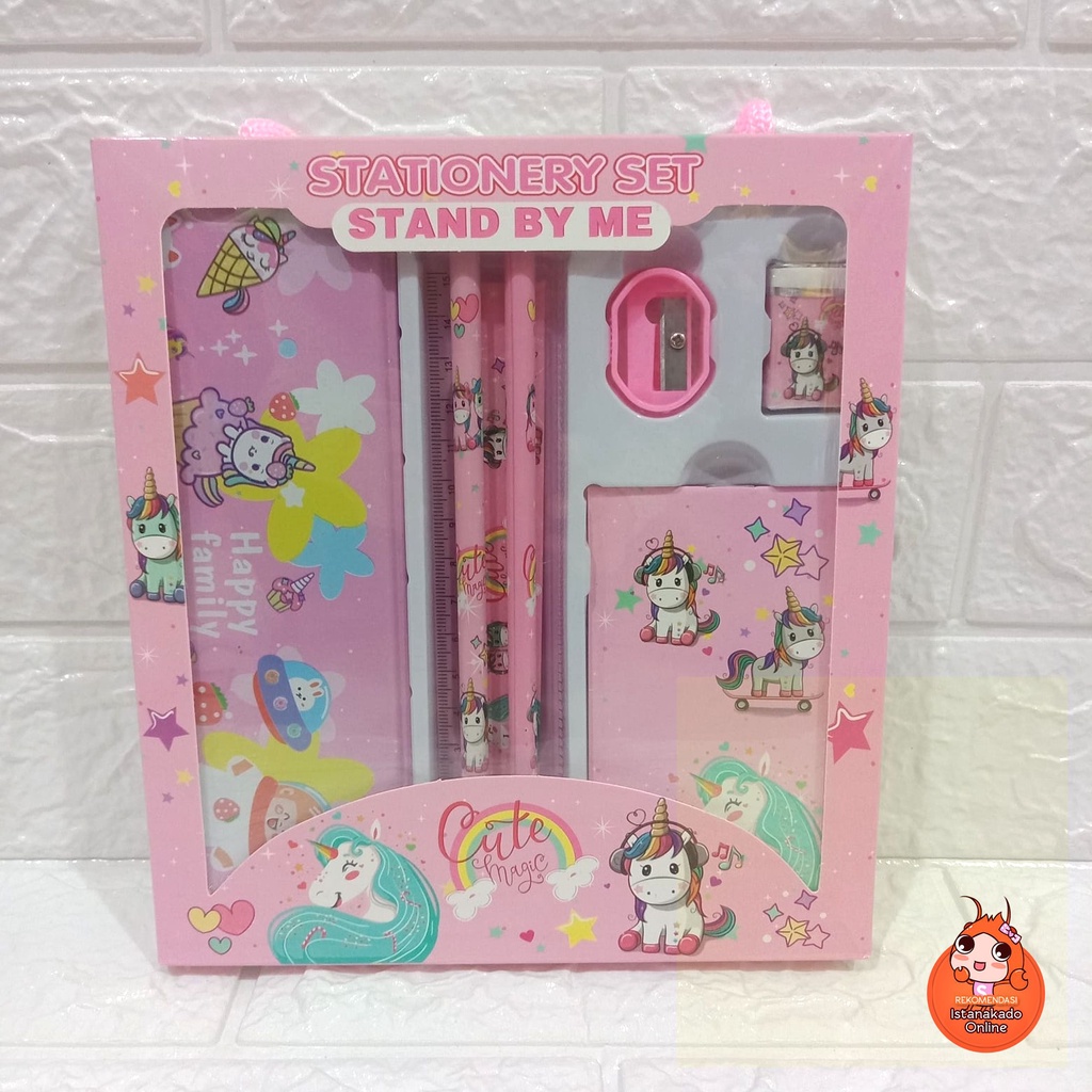 

Study Set Paket Alat Tulis Karakter Unicorn Pink PS006581