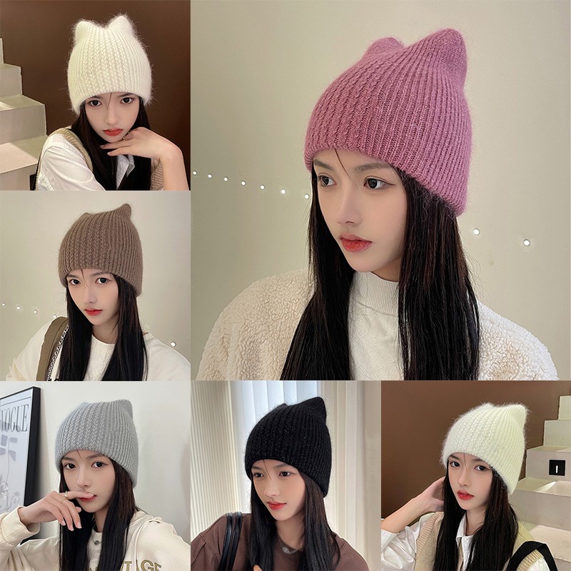 Topi Pullover Bahan Wol Tebal Ringan Untuk Wanita