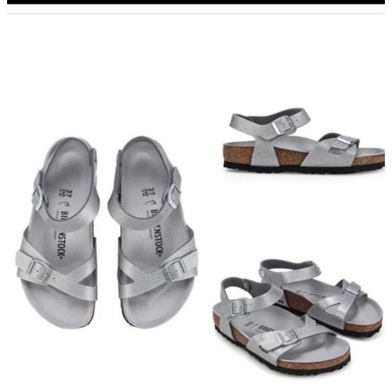 Birkenstock Rio Silver original sale