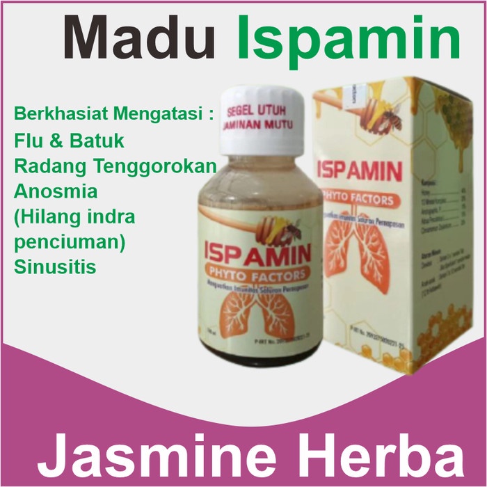 ISPAMIN MADU RADANG TENGGOROKAN HILANG INDRA PENCIUMAN