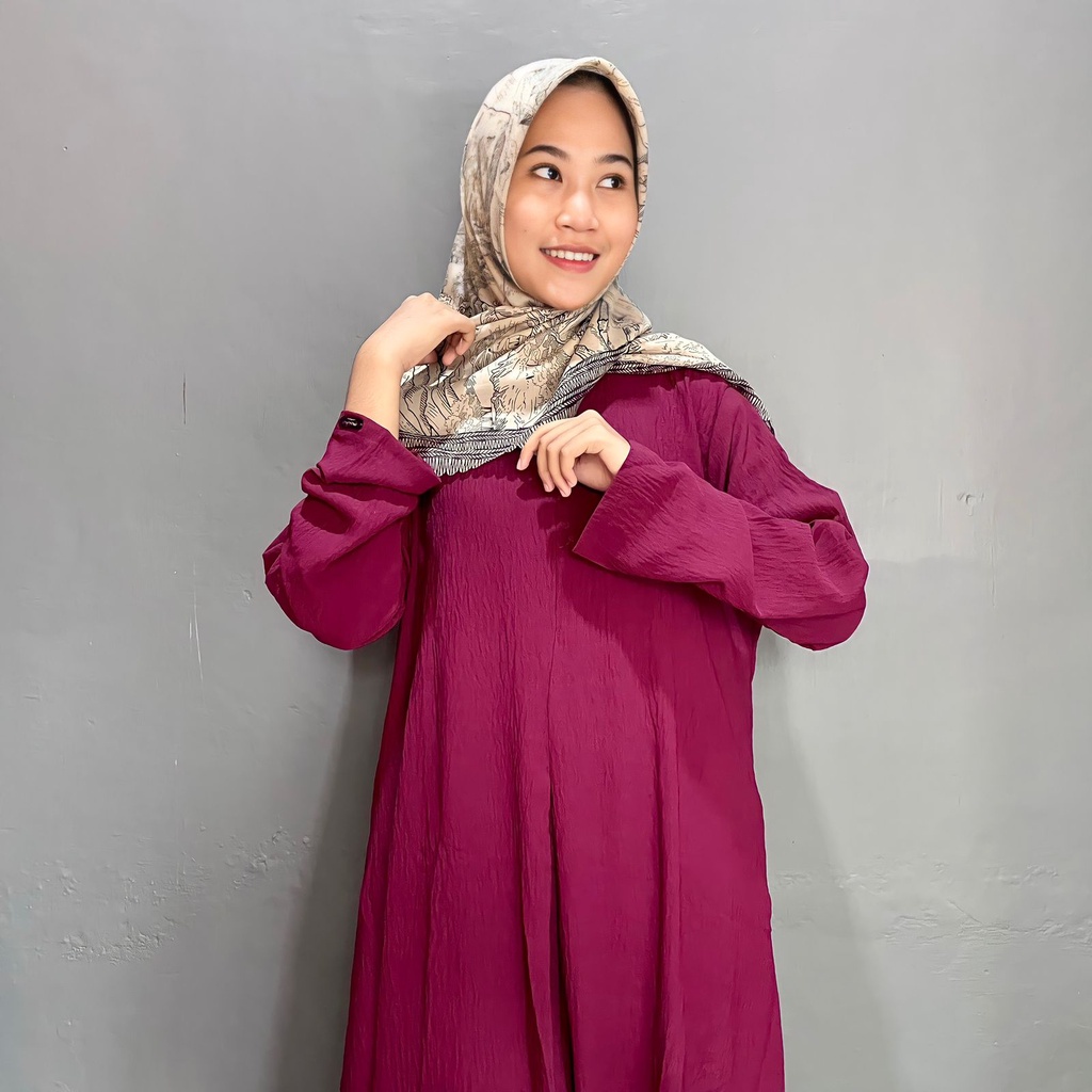 ABAYA CRINKLE GHUZEL DRESS POLOS ORIGINAL MOIBE CLOTHING/abaya polos/abaya turki/abaya arab/abaya hitam