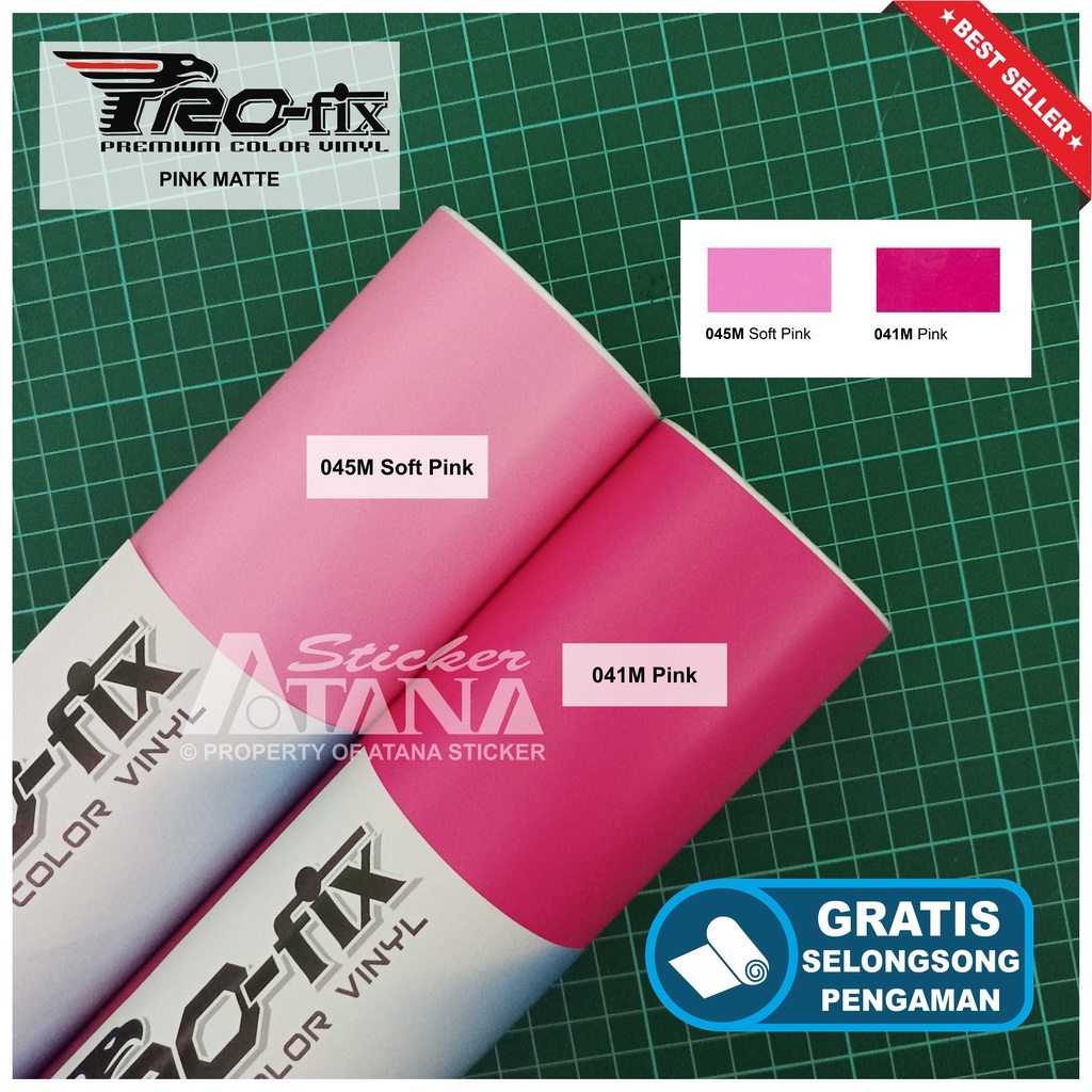 Skotlet Pink Doff Scotlet Magenta Dop Stiker Merah Muda Sticker Meteran Decal Roll Scotlite Body Sepeda Motor Matic Scotlight Mobil Tiang Kaca Background Aquarium Lantai Tiang Aksesoris PCX NMAX Kawasaki Ninja CBR Megapro Satria Aerox ADV Lexi Beat Karbu