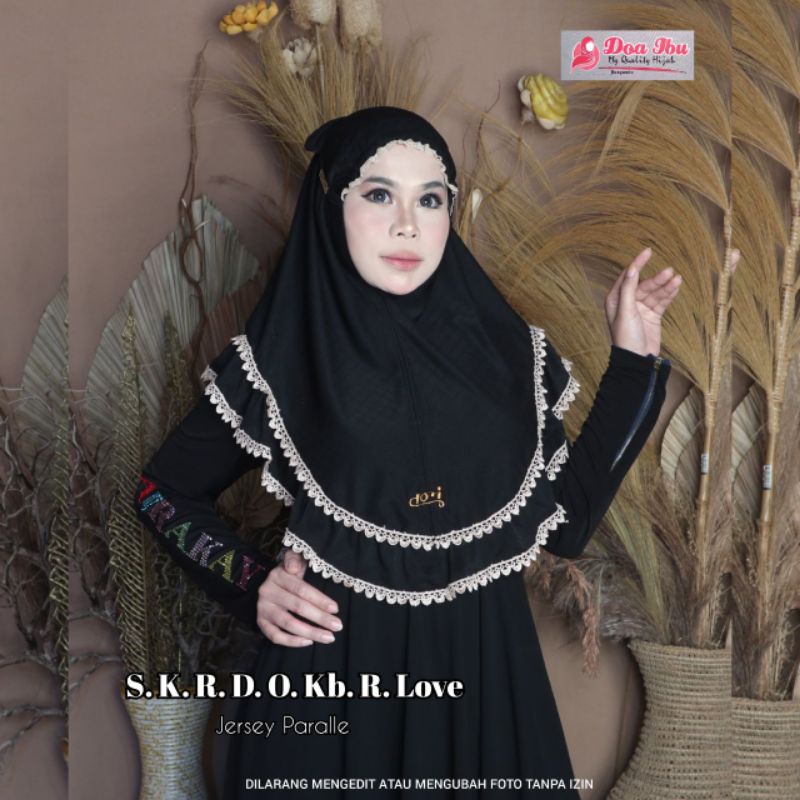 HIJAB INSTAN SIRIA KERUT DAHI RENDA OVAL R2 | ORI BY DOI