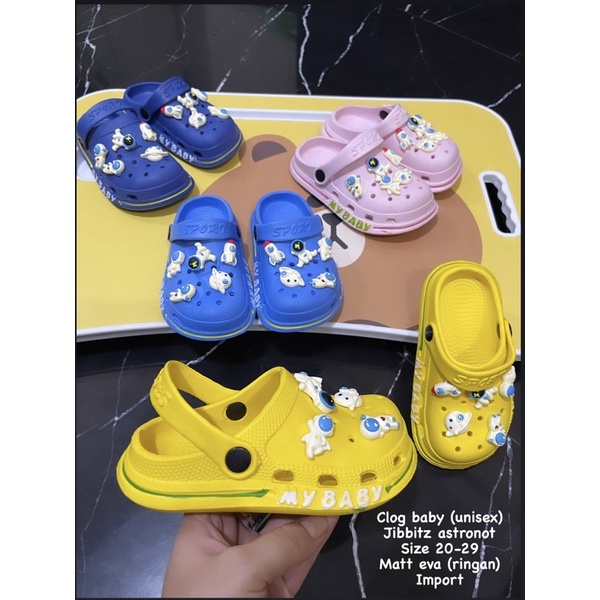 GJAZ CLOG BABY LAKI-PEREMPUAN IMPORT SIZE 20-29 JIBBIT ASTRONOT