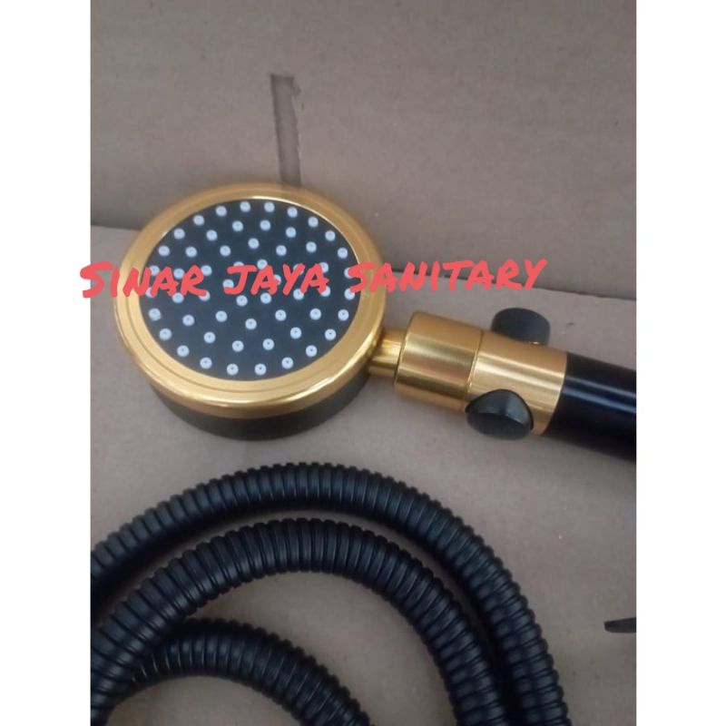 Hand shower black gold / shower kamar mandi gold