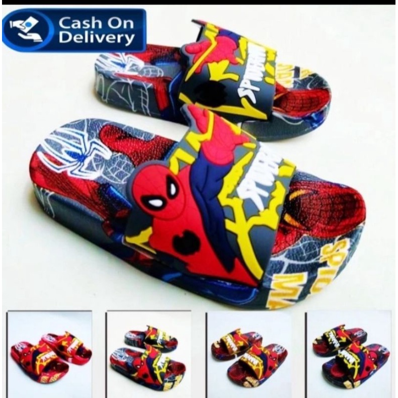 Sandal Selop anak karakter BATMAN S-6088-x1 size 24-35/ sandal anak laki-laki