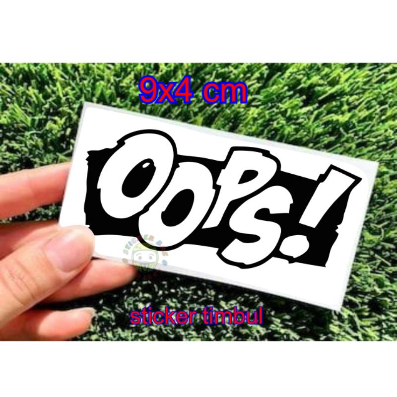 Sticker oops cuting sticker motor dll 1pcs warna lengkap