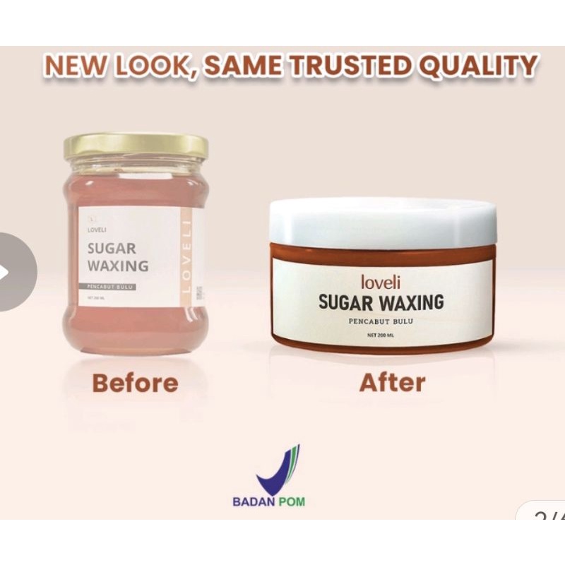 Loveli Sugar Waxing wax perontok buku kaki tangan BPOM aman