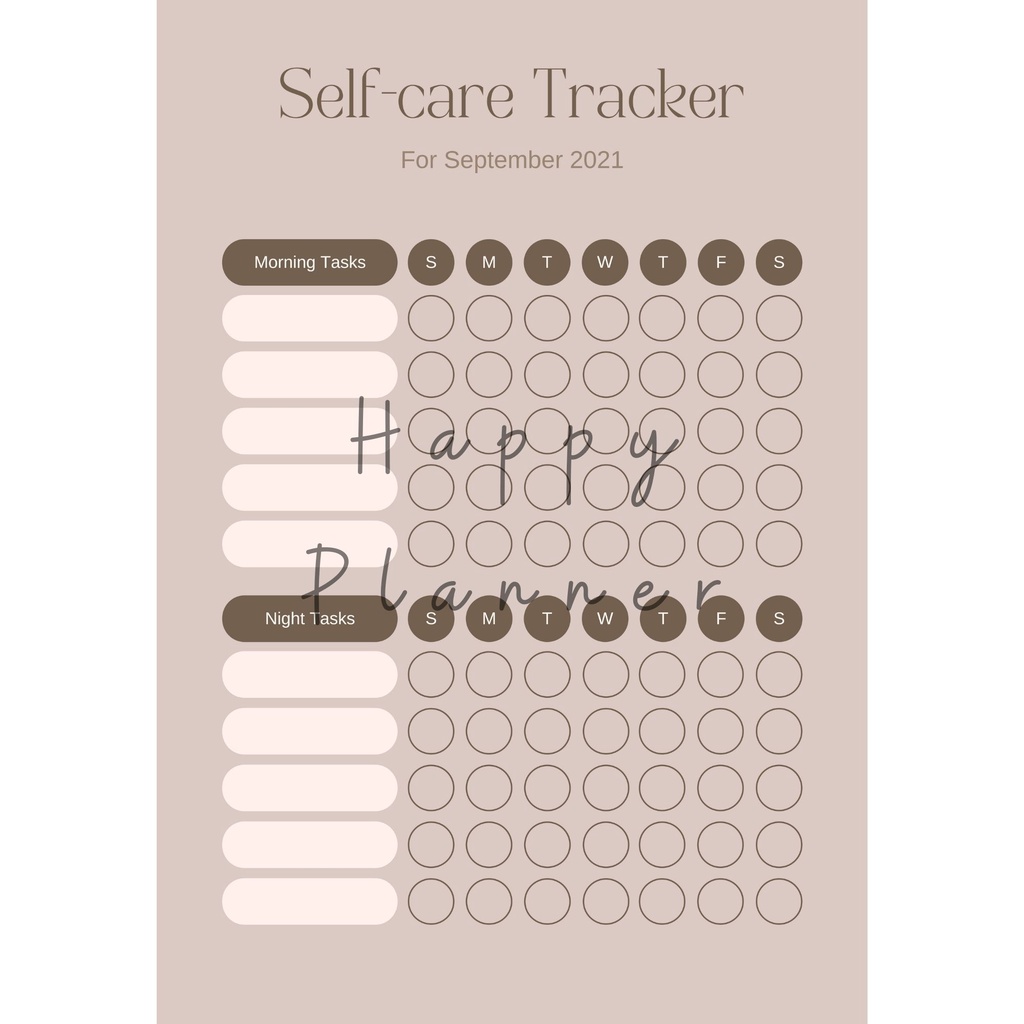 

25 - Self Care Tracker