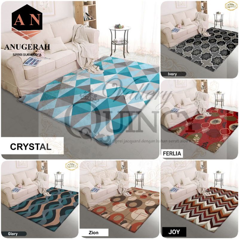 COD - KARPET VALERY QUINCY 150X190 / KARPET SELIMUT / KARPET LANTAI / KARPET MALAYSIA / KARPET BUSA / KARPET ANTI SLIP / KARPET MURAH