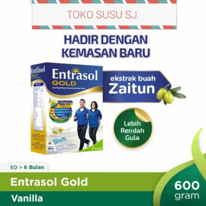 

[ COD ] ENTRASOL GOLD VANILA 600 gram/600gr