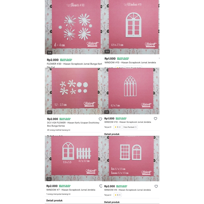 

DIE CUT WINDOW JENDELA