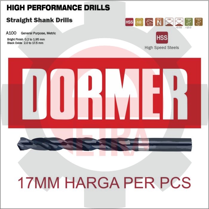 MATA BOR BESI DORMER 17 MM / MATABOR BESI DORMER 17MM ORIGINAL