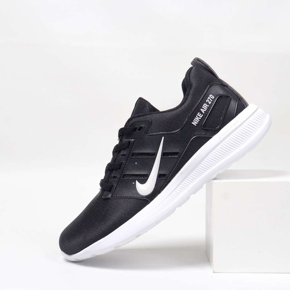 SEPATU NIKE ZOOM PRIA TERBARU HITAM PUTIH / SEPATU SNEAKERS IMPORT SEKOLAH DAN KERJA HITAM