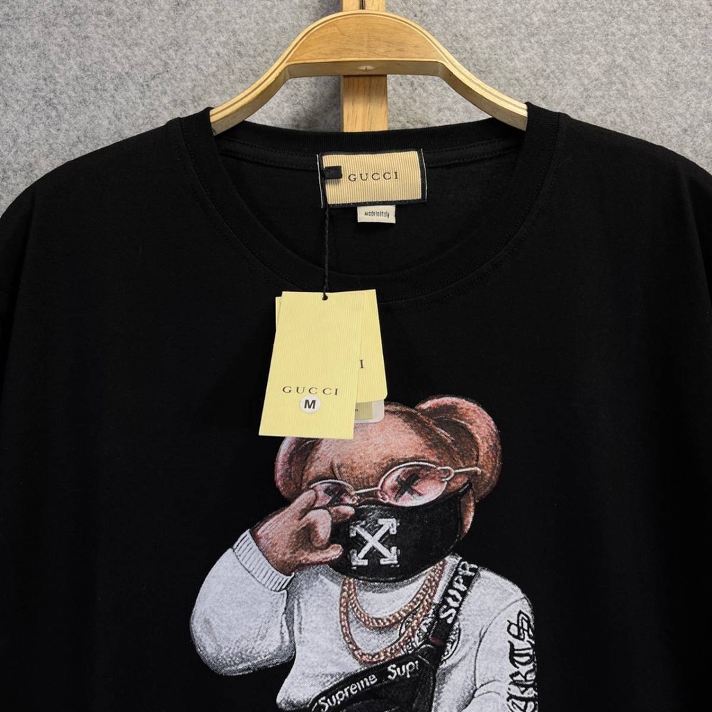 KAOS TSHIRT G**CI BEAR HYPEBEAST DIRTY LABEL MIRROR FULLTAG 1:1