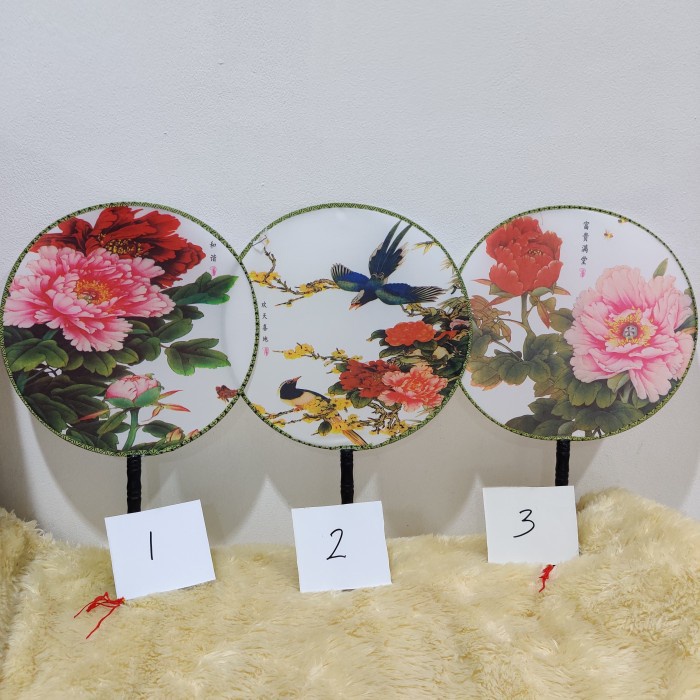 Bunga Kipas Tangan Bulat China Cina Bunga
