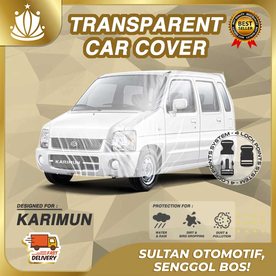 Body Cover Mobil Plastik TEBAL Suzuki Karimun Kotak Lama Old WATERPROOF