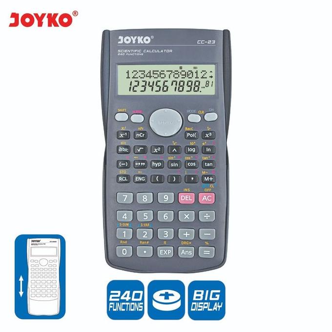 

Calculator Kalkulator Joyko CC-23 Scientific 240 Functions MURAH