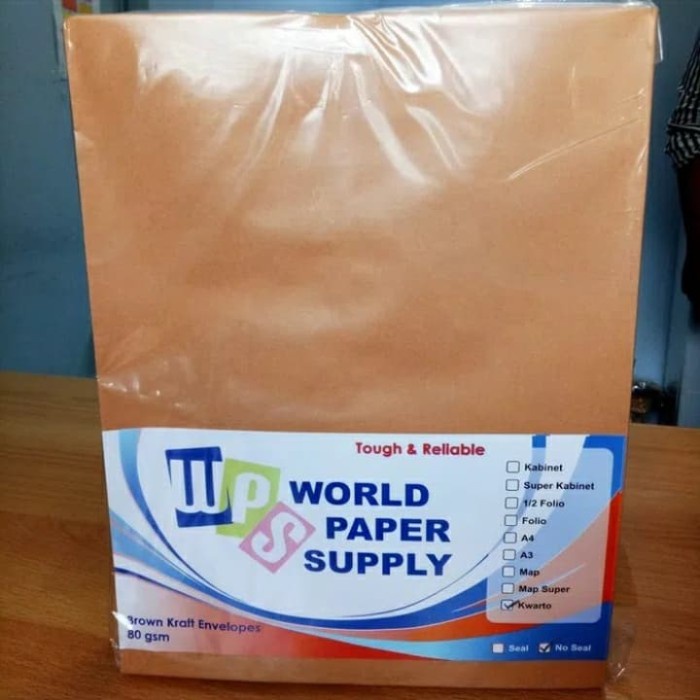

Terlaris Amplop Coklat Polos Qwarto (21 X 27 Cm) - Wps Diskon