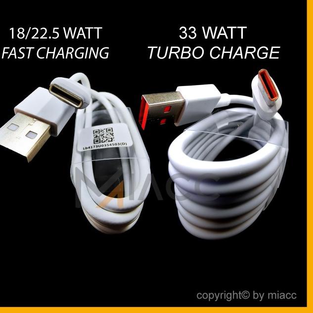 KABEL DATA XIAOMI ORIGINAL 100% TIPE C TYPE C - 18W Fast
