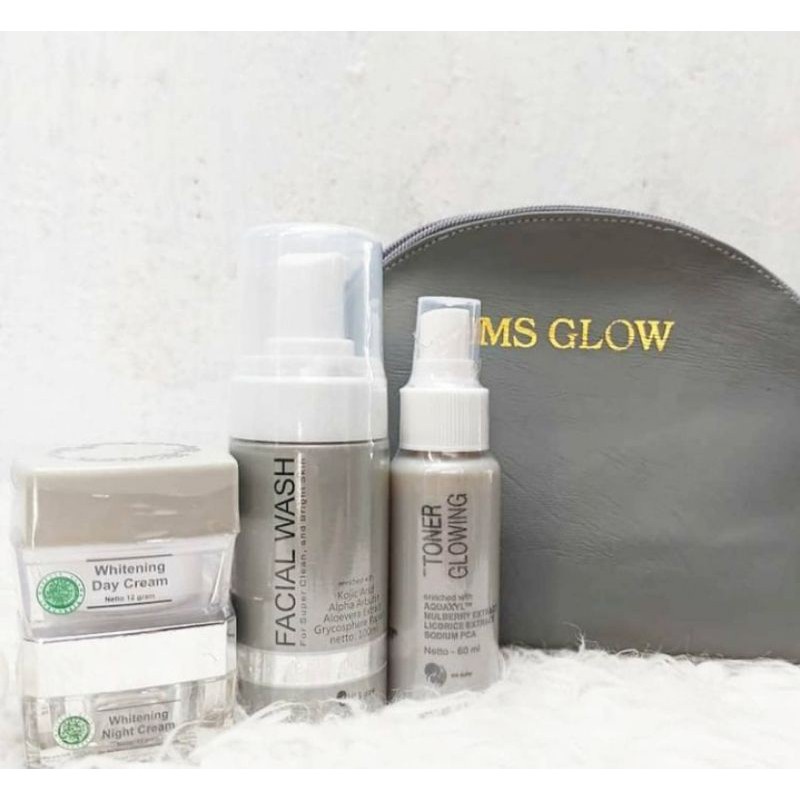 Ms Glow Original Paket Whitening, Acne, Ultimate, Luminous