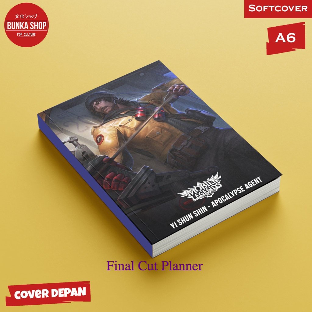 

Pocket Note Mobile legends Yi Shun Shin Apocalipse Agent Softcover A6 Buku Tulis Catatan Notes Agenda Planner Jurnal .