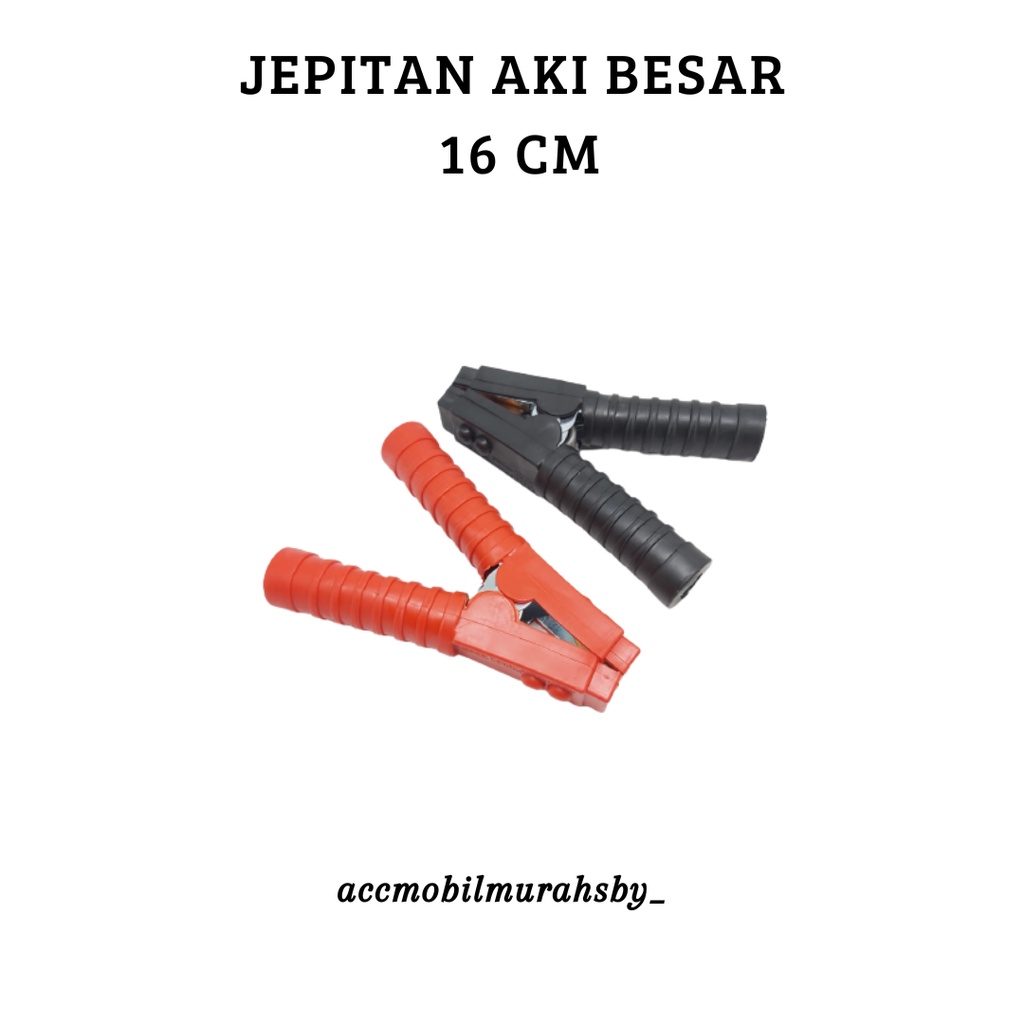 Jepit Aki Besar - Jepit Kepala Aki Accu - Jumper Aki Accu 16CM (P)