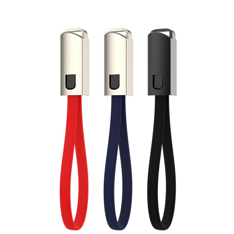 Kabel Data / Charger Micro USB / Type C Fast Charging Portable 22CM Untuk Iphone / Android