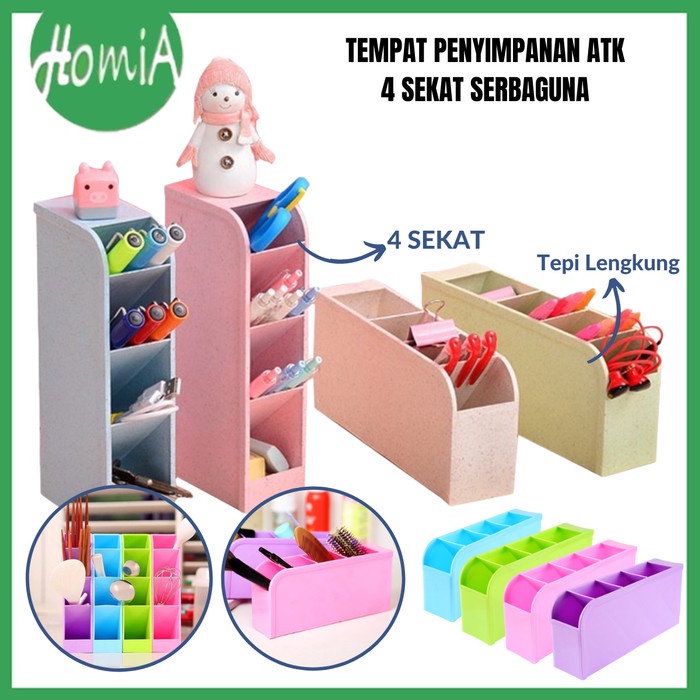 

Stationery Tempat Penyimpanan Alat Tulis Pensil Pulpen Rak Holder Make Up Brush