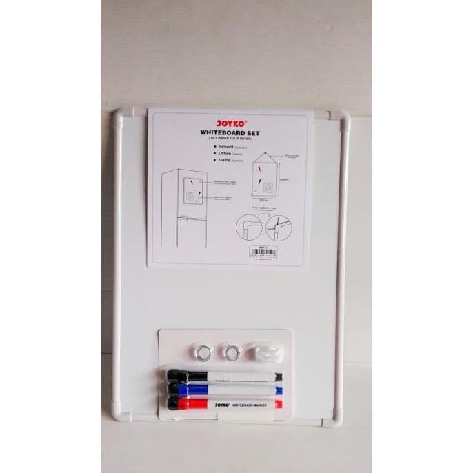 

[COD] Joyko Whiteboard Set Magnet | Set Papan Tulis Putih WBS-10 PRODUK TERBATAS Kode 826