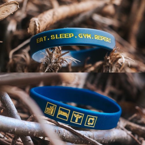 EAT - SLEEP - GYM - REPEAT | Gelang Karet Silicone by Embracelet