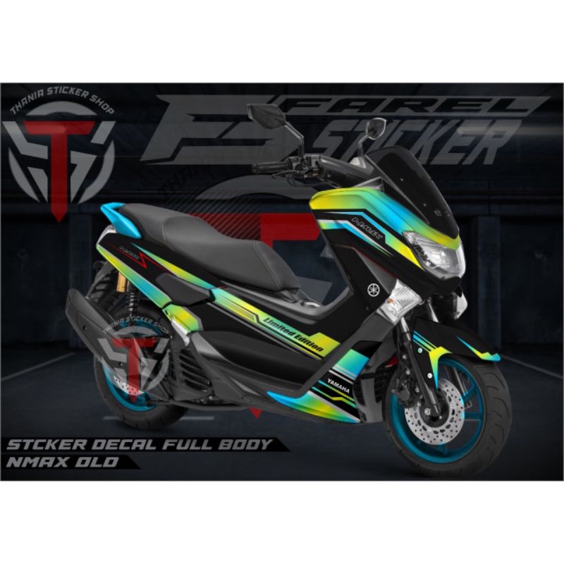decal full body untuk motor nmax old/lama full body stiker variasi nmax old