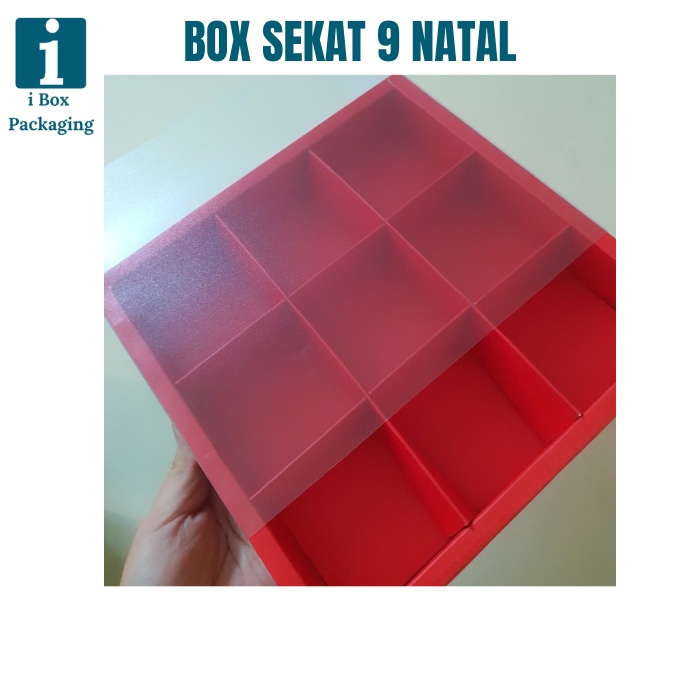 

[ 5pcs ] Box Eggtart Fruitpie Sekat 9 Dus Nastar Taiwan Kotak Kue Mooncake Packaging Hampers Parcel Box Mika Doff