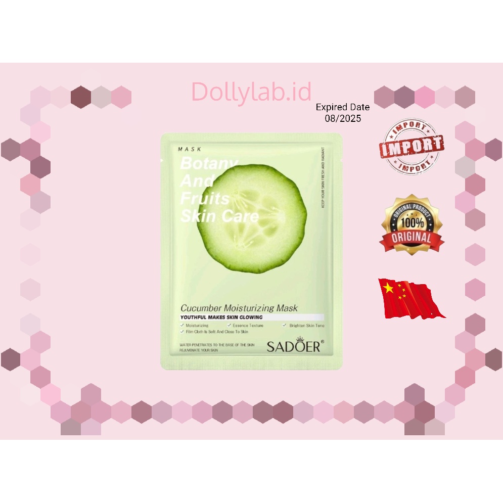 SADOER SHEET MASK KOREAN / MASKER WAJAH FACIAL PLANT MASKER SERIES