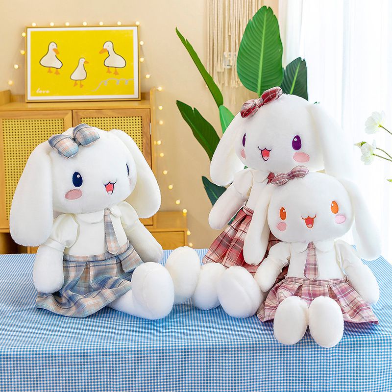 Huggable Rabbit Plushie Silky Mewah Dan Lembut Hadiah Sempurna Untuk Paskah Dan Natal