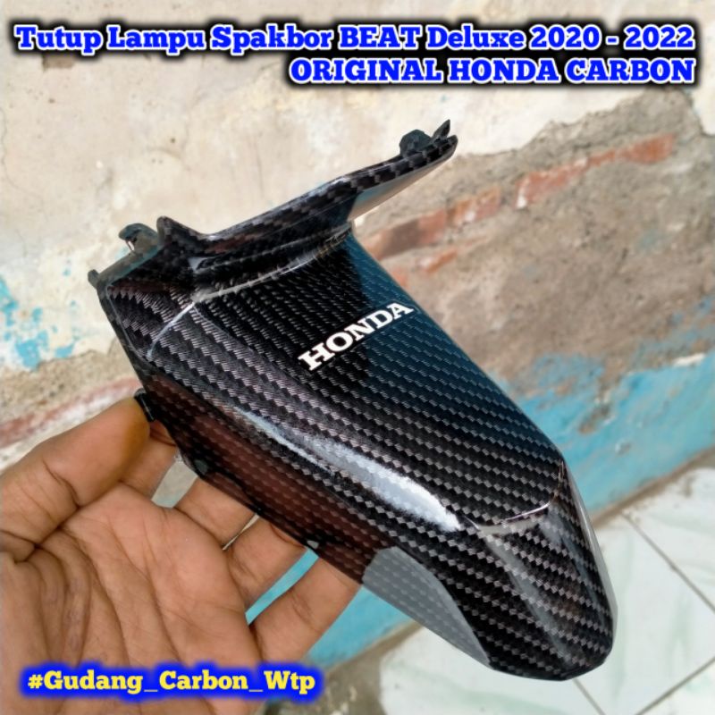 Jual Cover Tutup Lampu Spakbor Beat Deluxe Carbon Shopee