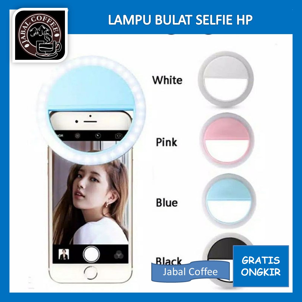 Lampu Selfie Bulat Kamera HP / Ring Light Selfie Led Lamp / Lampu Kamera Handphone / Flash Charm Eyes