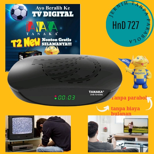 STB TV DIGITAL STB Set Top Box Setop box Setopbox Reciver Receiver Alat tv Digital Tanaka DVB T2 Ant