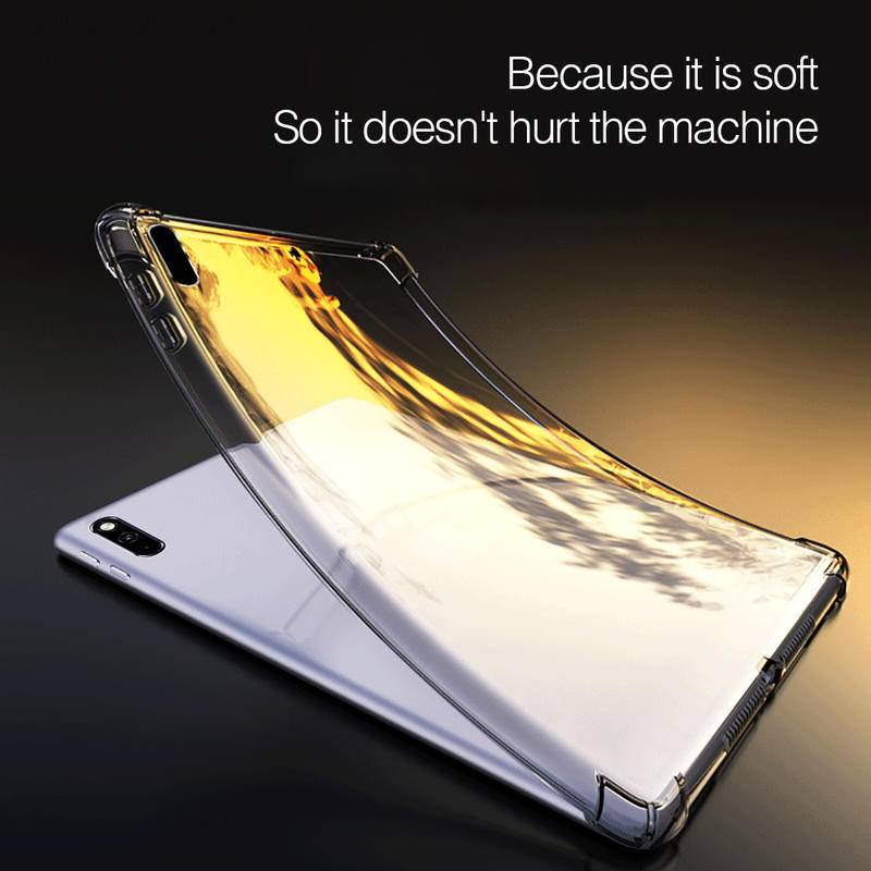 Soft Case Silikon TPU Transparan Shockproof 360 Cover Huawei MatePad Pro SE 10.1 10.8 11 12.6 T 10 10S M6 Tablet 8 6 7 X6 V6 V7 9.7 10.4
